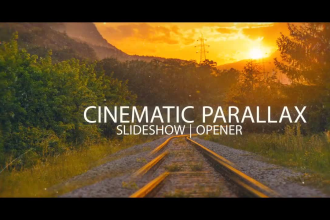 create cinematic parallax photo slideshow video slideshow