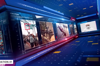 design custom news lower thirds, tickers, and breaking news overlays
