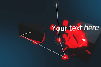 create a custom 4k motion graphics logo or text animation