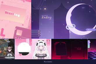 design vtuber streaming overlays for twitch and youtube
