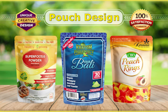 design pouch packaging, bag packaging, custom packaging, coffee packaging