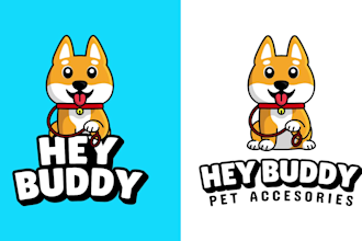 do cute logo cartoon mascot for pet, dog, cat, and animal