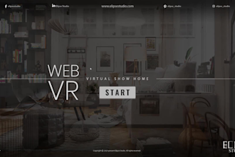 create a 3d interactive VR tour in unreal engine 5