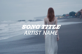 create stunning animated lyric music video for your song