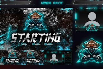 create a professional animated stream overlay stream package