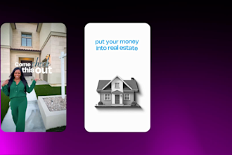 edit cinematic real estate reels and drone videos with motion graphics