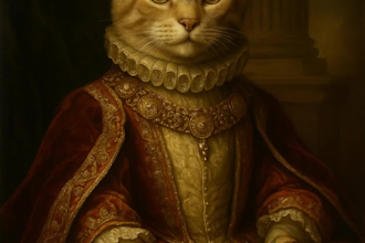 turn your pet into a royal portrait