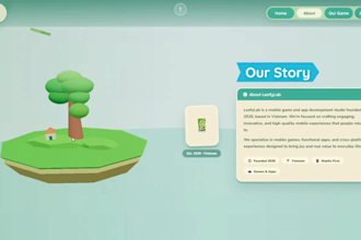 do interactive 3d website landing page 3d model gsap animation threejs r3f