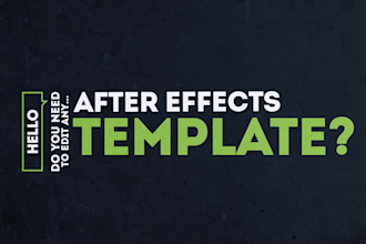 edit after effects and premiere pro template