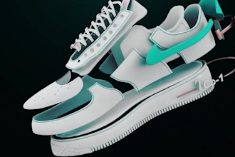 do 3d shoe animation, 3d shoe design, 3d sneakers animation, 3d shoe model