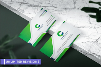 do professional, modern, minimalist, luxury business card design