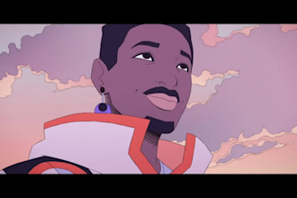 create amazing and unique 2d music video animation, 2d character