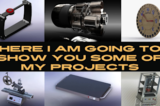 design 3d and 2d mechanical model as a mechanical engineer