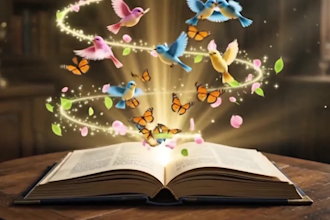 create cinematic children book trailer for book promotion