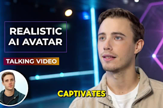 create  realistic ai avatar video spokesperson with lip sync