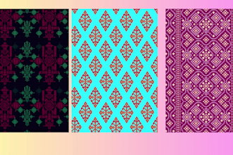 design unique seamless patterns for fabric, floral, apparel, and textile prints