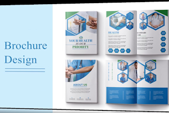 design eyecatching medical brochures, homecare flyers, clinical flyers