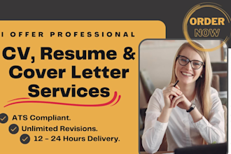 build edit revamp ats resume cover letter CV templates resume maker service