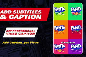 add english, french subtitle to your video in 24 hours