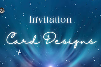 design invitations, wedding, birthday, and greeting card