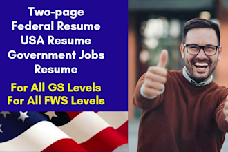 write federal resume government jobs resume USA resume