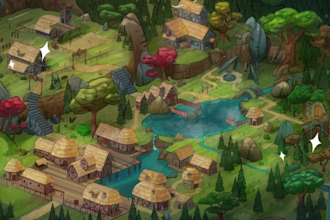 paint the map illustration for you