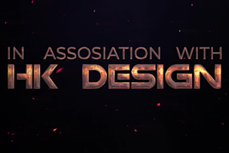 create cinematic title animation for your movie
