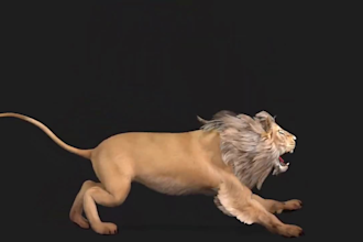 make 3d animal model 3d animal animation realistic fur 3d cute animal 3d model