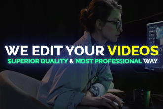 do professional video editing for youtube and more