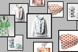 create patterns for textiles, fabric and print