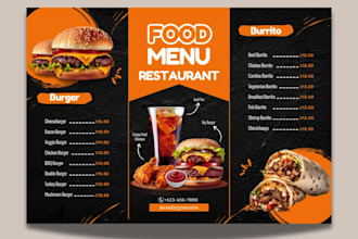 design recipe card, food menu, restaurant menu design, price list, menu board