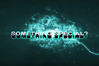 make epic lightning sky logo reveal animation