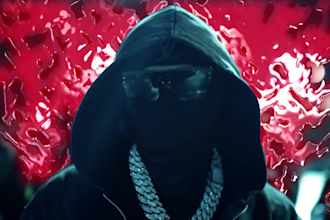 edit a trendy vfx drill rap, hip hop, trap music video