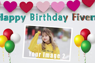 create happy birthday video