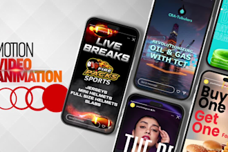 design video animation, animated gif, short video, branding and ads