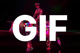 create cool GIF animation, banners and logo animation