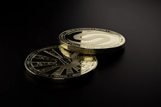 design 3d coin, game token, nft art coin