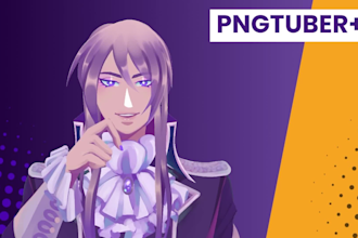 design a custom anime pngtuber character model for streaming vtuber
