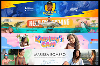 design superb youtube banner