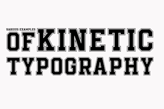 create an amazing video with kinetic typography, animation