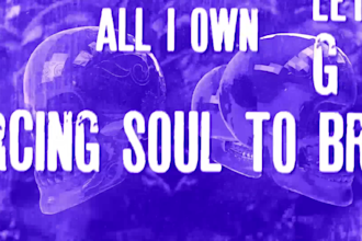 do a stunning metal lyric video
