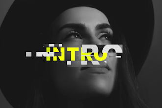 create an amazing youtube intro outro and promo video