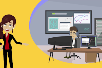 create 2d animated explainer or sales videos for your business