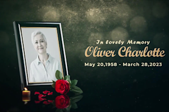 do memorial slideshow video funeral event family love