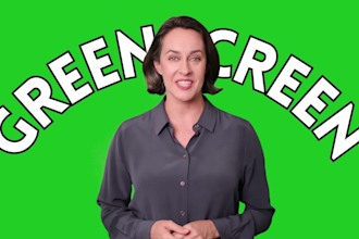 be your woman spokesperson green screen video