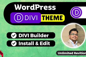 create divi wordpress website with divi theme and divi builder