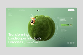 do 3d flower animation for website, landing page, 3d webflow animated website