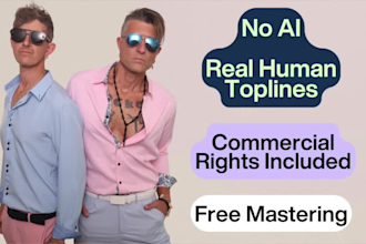 be the topline vocal songwriter for you, we dont use ai