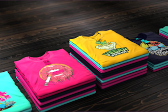 create a mockup video promo for your t shirts design