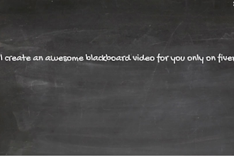 create a blackboard video